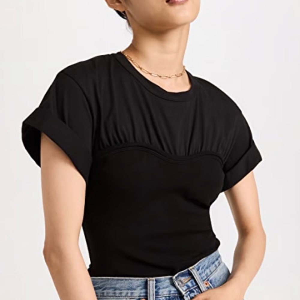 A.L.C. Black Short Sleeve Tee